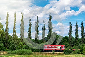 Old russian train in JoniÃÂ¡kÃâlis, Pasvalys district